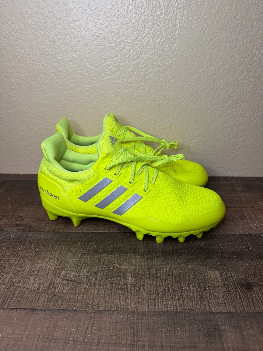 Adidas UltraBoost Cleats “Solar Yellow”
- Size 9.5 Men.
